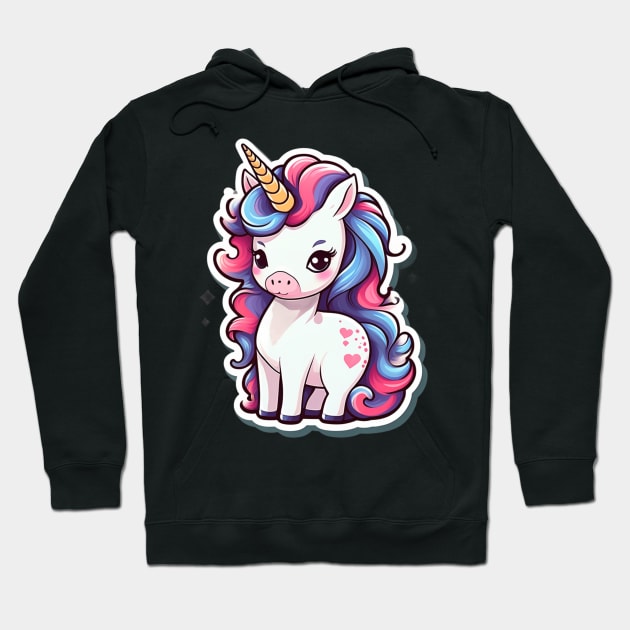 Cute baby unicorn Hoodie by Spaceboyishere